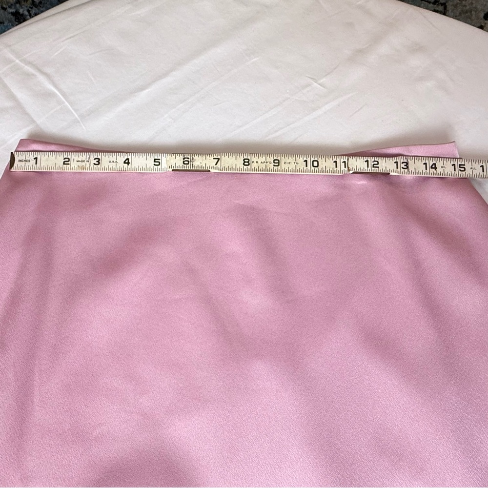 NWT Halston Astin Satin High-Low Maxi Skirt Dusty Rose Size‎ 8 - Picture 14 of 16